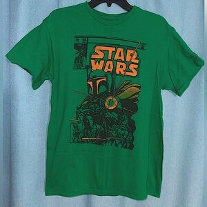 Vintage Star Wars Boba Fett Comic front Graphic Tee